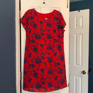 Red floral dress.  Brand new (no tags, never washed or worn). Size XL